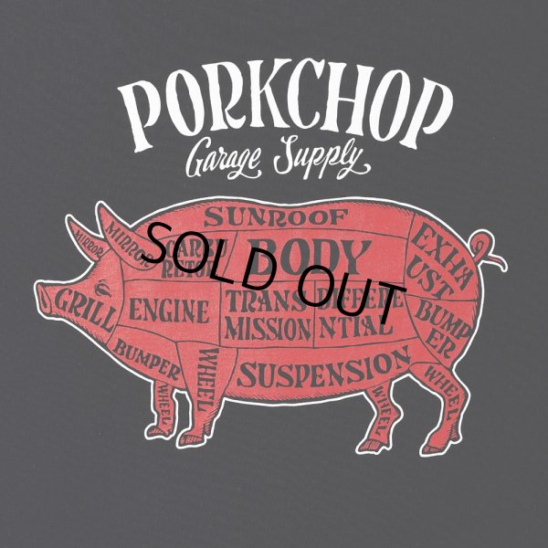 画像4: PORKCHOP/PORK BACK TEE（BLACK）［ポークバックT-25春夏］ (4)