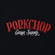画像3: PORKCHOP/PORK BACK TEE（BLACK）［ポークバックT-25春夏］ (3)