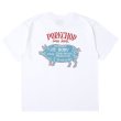 画像1: PORKCHOP/PORK BACK TEE（WHITE）［ポークバックT-25春夏］ (1)