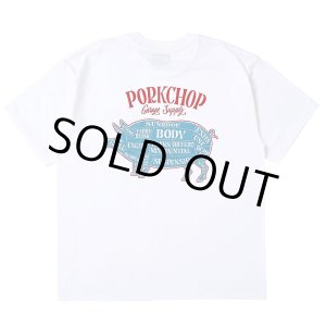 画像: PORKCHOP/PORK BACK TEE（WHITE）［ポークバックT-25春夏］