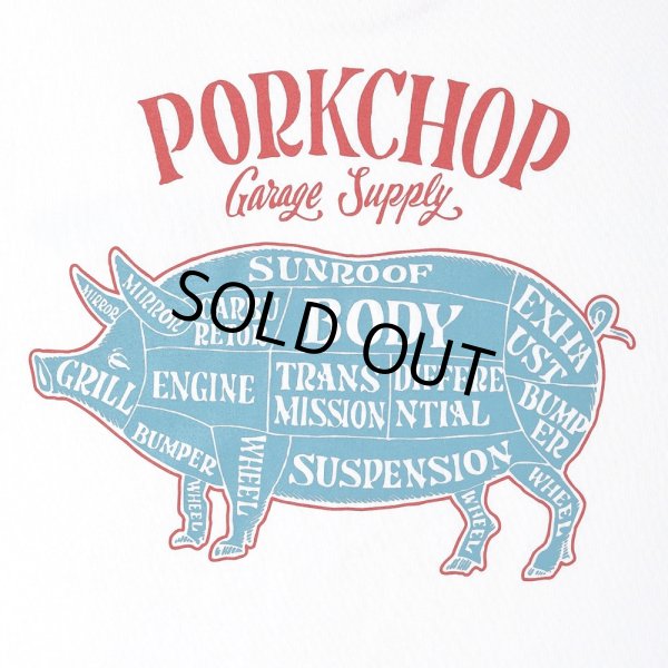 画像4: PORKCHOP/PORK BACK TEE（WHITE）［ポークバックT-25春夏］ (4)