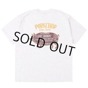 画像: PORKCHOP/PORK BACK TEE（GRAY）［ポークバックT-25春夏］