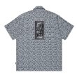 画像1: BlackEyePatch/LEOPARD HWC OPEN COLLARED S/S SHIRT（GRAY） (1)