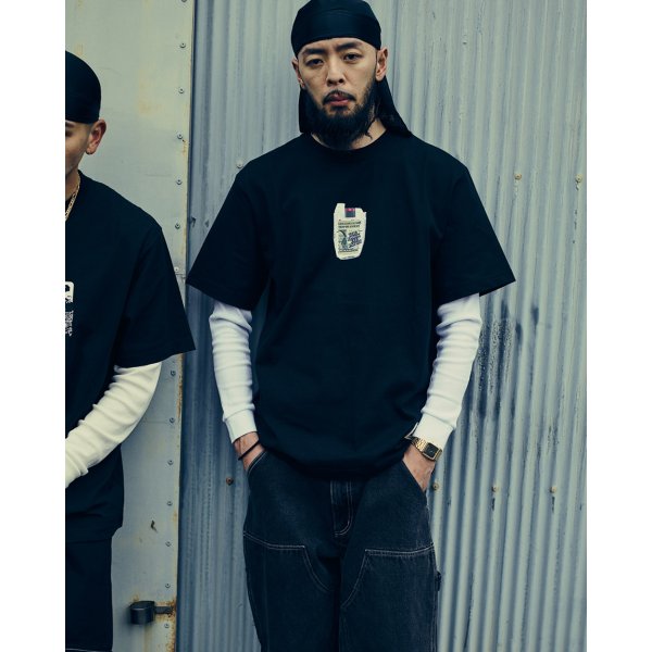 画像3: BlackEyePatch/PACK IN THE POCKET TEE（BLACK） (3)