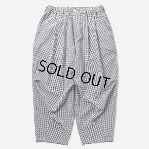 画像1: TIGHTBOOTH/SEERSUCKER BALLOON PANTS（B/W Gingham）［シアサッカーバルーンパンツ-25夏］ (1)