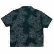 画像2: 【30％OFF】BUENA VISTA/菊柄 S/S SHIRTS（BLACK）［菊柄オープンカラーシャツ-25春夏］ (2)
