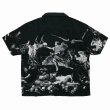 画像2: BUENA VISTA/AEE S/S SHIRTS（BLACK）［総柄オープンカラーシャツ-25春夏］ (2)