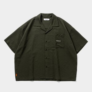 画像: TIGHTBOOTH/SEERSUCKER ALOHA（Olive）［シアサッカーアロハ-25夏］