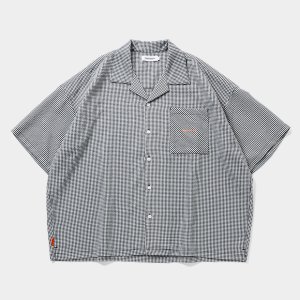 画像: TIGHTBOOTH/SEERSUCKER ALOHA（B/W Gingham）［シアサッカーアロハ-25夏］