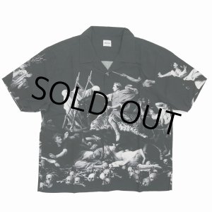 画像: BUENA VISTA/AEE S/S SHIRTS（BLACK）［総柄オープンカラーシャツ-25春夏］