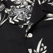 画像4: CALEE/FLOWER PATTERN SH（BLACK）［フラワーパターンオープンカラーシャツ-25春夏］ (4)