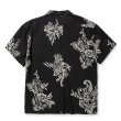画像2: CALEE/FLOWER PATTERN SH（BLACK）［フラワーパターンオープンカラーシャツ-25春夏］ (2)