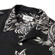画像3: CALEE/FLOWER PATTERN SH（BLACK）［フラワーパターンオープンカラーシャツ-25春夏］ (3)