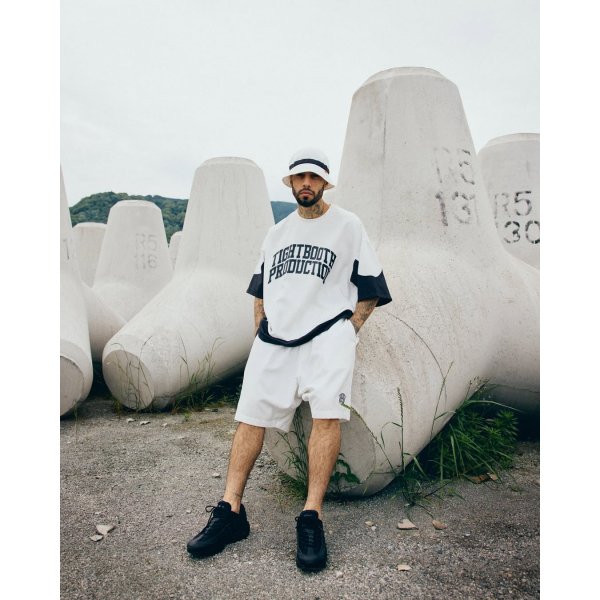 画像3: TIGHTBOOTH/COLLEGE DOBBY SHORTS（White）［カレッジドビーショーツ-25夏］ (3)