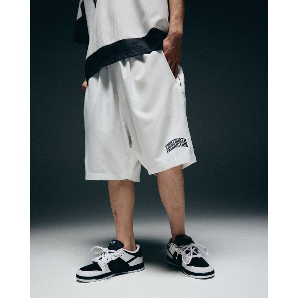 画像4: TIGHTBOOTH/COLLEGE DOBBY SHORTS（White）［カレッジドビーショーツ-25夏］ (4)
