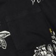 画像5: CALEE/FLOWER PATTERN SH（BLACK）［フラワーパターンオープンカラーシャツ-25春夏］ (5)
