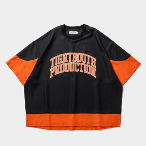 画像: TIGHTBOOTH/COLLEGE DOBBY S/S T-SHIRT（Black）［カレッジドビーT-25夏］