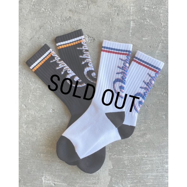 画像5: PORKCHOP/CRS LOGO SOX（BLACK）［ロゴソックス-25春夏］ (5)