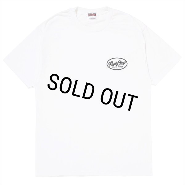 画像2: PORKCHOP/PCGS BLOCK TEE（WHITE）［プリントT-25春夏］ (2)