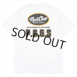 画像: PORKCHOP/PCGS BLOCK TEE（WHITE）［プリントT-25春夏］