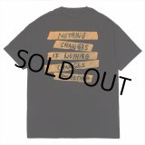画像: PORKCHOP/NOTHING CHANGES TEE（BLACK）［プリントT-25春夏］