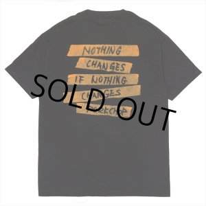 画像: PORKCHOP/NOTHING CHANGES TEE（BLACK）［プリントT-25春夏］