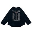 画像2: DAIRIKU/"THE BAT" Tour Raglan Tee（Black）［ツアーラグランT-25秋冬］ (2)