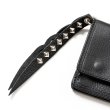 画像4: CALEE/PLANE LEATHER LONG WALLET ＜STUDS CHARM＞（BLACK）［ロングウォレットwithスタッズチャーム-25春夏］ (4)
