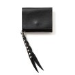 画像1: CALEE/PLANE LEATHER MULTI WALLET ＜STUDS CHARM＞（BLACK）［マルチウォレットwithスタッズチャーム-25春夏］ (1)