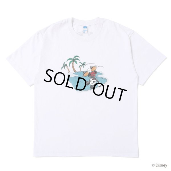 画像1: CHALLENGER/MICKEY MOUSE / HAND PLANT TEE（WHITE）［ハンドプラントT-25春夏］ (1)