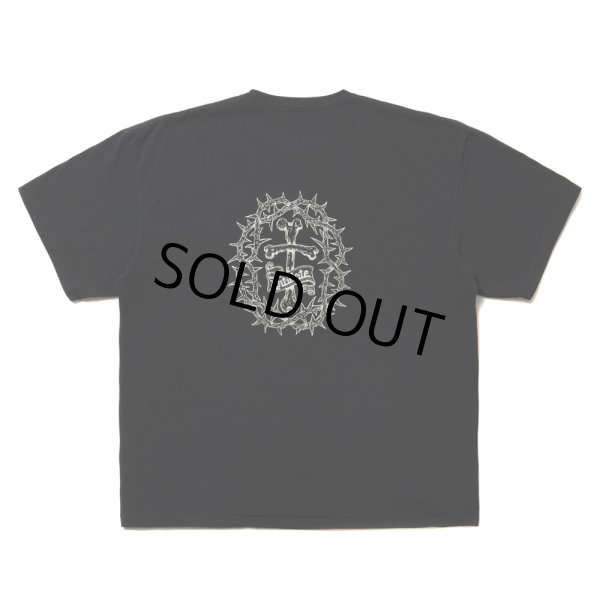 画像2: ANTIDOTE BUYERS CLUB/Fade Wash S/S Tee（Skull Jesus）（Black） (2)