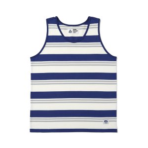 画像: CHALLENGER/BORDER TANK TOP（BLUE/WHITE）［ボーダータンクトップ-25春夏］