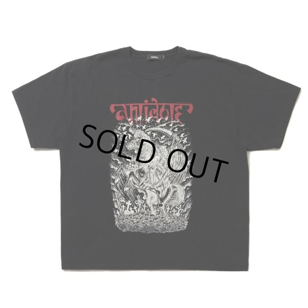 画像1: ANTIDOTE BUYERS CLUB/Fade Wash S/S Tee（Grim Reaper）（Black） (1)