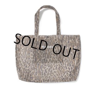 画像: WACKO MARIA/SPEAK EASY / LEOPARD MESH TOTE BAG（BEIGE）［レオパードメッシュトートバッグ-25春夏］