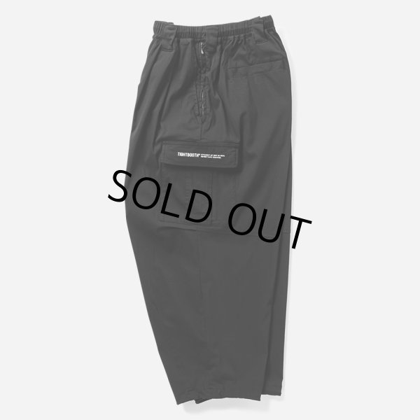 画像2: TIGHTBOOTH/SEERSUCKER CARGO BALLOON PANTS（Black）［シアサッカーカーゴバルーンパンツ-25夏］ (2)