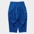 画像1: TIGHTBOOTH/SEERSUCKER CARGO BALLOON PANTS（Blue）［シアサッカーカーゴバルーンパンツ-25夏］ (1)