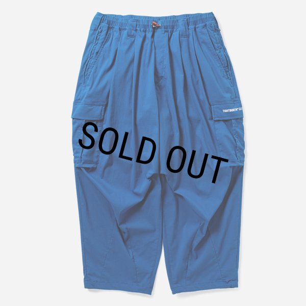 TIGHTBOOTH/SEERSUCKER CARGO BALLOON PANTS（Blue）［シア