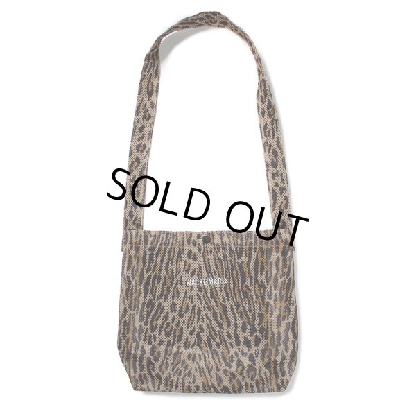画像1: WACKO MARIA/SPEAK EASY / LEOPARD MESH SHOULDER BAG（BEIGE）［レオパードメッシュショルダーバッグ-25春夏］ (1)