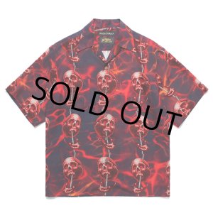 画像: WACKO MARIA/56 TATTOO STUDIO / HAWAIIAN SHIRT（NAVY）［ハワイアンシャツ-25春夏］