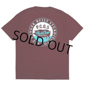 画像: PORKCHOP/CIRCLE PORK TEE（BURGUNDY）［サークルポークT-25春夏］