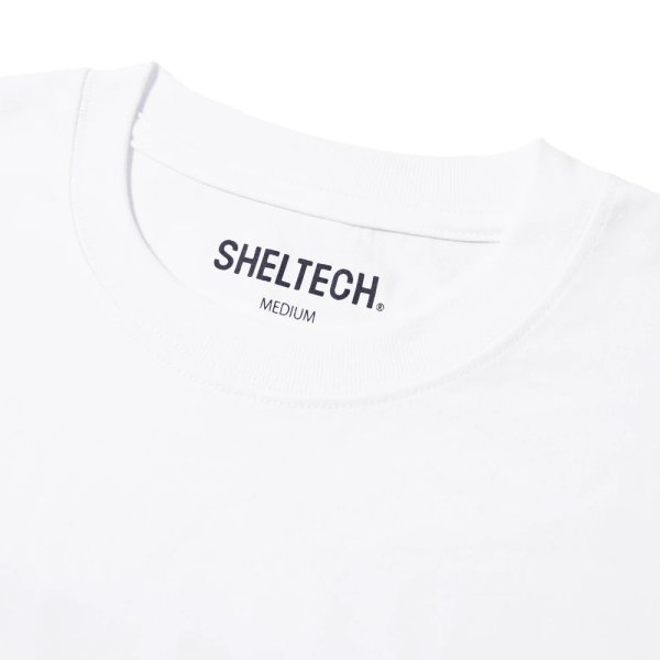 画像3: CALEE/× SHELTECH CALEE NATIONAL LOGO WIDE TEE（WHITE）［ワイドT-25春夏］ (3)
