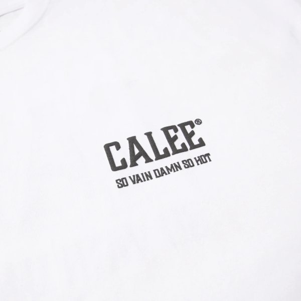 画像4: CALEE/× SHELTECH CALEE NATIONAL LOGO WIDE TEE（WHITE）［ワイドT-25春夏］ (4)