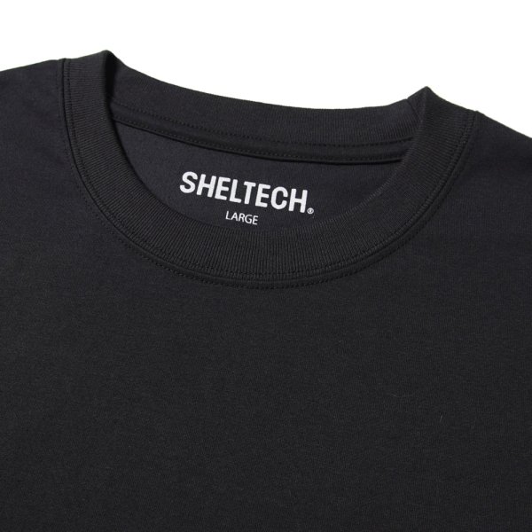 画像3: CALEE/× SHELTECH CALEE NATIONAL LOGO WIDE TEE（BLACK）［ワイドT-25春夏］ (3)