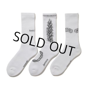 画像: ANTIDOTE BUYERS CLUB/3 Pack Socks（White）