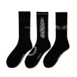 画像1: ANTIDOTE BUYERS CLUB/3 Pack Socks（Black） (1)