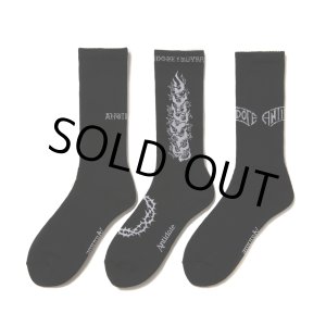 画像: ANTIDOTE BUYERS CLUB/3 Pack Socks（Black）