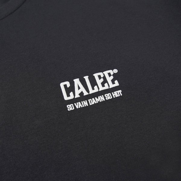画像4: CALEE/× SHELTECH CALEE NATIONAL LOGO WIDE TEE（BLACK）［ワイドT-25春夏］ (4)