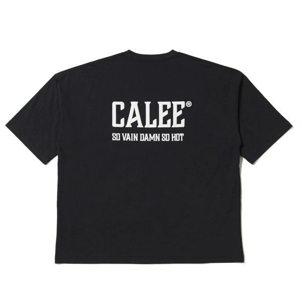 画像2: CALEE/× SHELTECH CALEE NATIONAL LOGO WIDE TEE（BLACK）［ワイドT-25春夏］ (2)