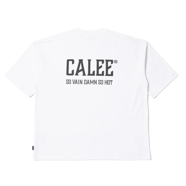 画像2: CALEE/× SHELTECH CALEE NATIONAL LOGO WIDE TEE（WHITE）［ワイドT-25春夏］ (2)