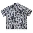 画像1: exodus/BIG BAMBOO HAWAIIAN SHIRT（BLACK）［ビッグバンブーハワイアンシャツ-25春夏］ (1)